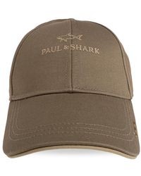 Paul & Shark - Accessoires ,Bruin ,Katoen Katoenen Baseballpet - Lyst