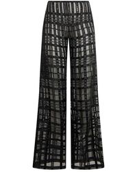 Alberta Ferretti - Broeken ,Zwart ,Wijde Broek - Lyst