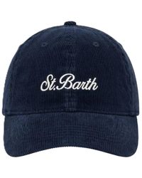 MC2 Saint Barth - Accessoires ,Blauw ,Baseball Corduroy Cap - Lyst