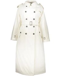 Herno - Jassen ,Wit ,Polyester Light Padded Trenchcoat - Lyst