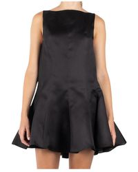 KHAITE - Seidenes Schwarzes Kleid Hergestellt - Lyst