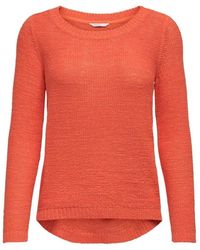 ONLY - Round-neck knitwear - Lyst