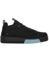 OAMC - Schoenen ,Zwart ,Katoen Lage Sneakers Met Contrasterende Inzetstukken - Lyst