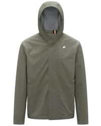 K-Way - Jassen ,Groen ,Polyester Jacko Stretch 2L - Lyst