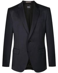 HUGO - Kostuums ,Blauw ,Blauwe Herenjassen - Lyst