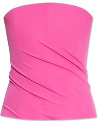 Versace - Tops ,Roze ,Top Met Blote Schouders - Lyst