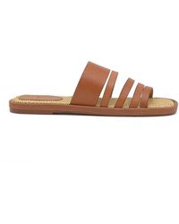 Castañer - Schoenen ,Bruin ,Leer Paloma/257 Platte Sandaal - Lyst