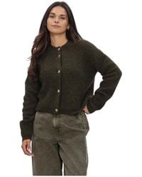 Second Female - Andrea Knit Rib Ls Cardigan - Lyst