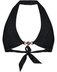 Versace - Badmode ,Zwart ,Polyester Bikini Top - Lyst