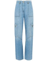 Elisabetta Franchi - Straight Fit Jeans - Lyst