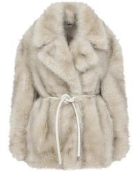 Sportmax - Faux Fur Winterjas - Lyst