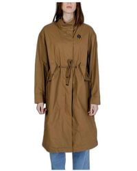 Blauer - Jassen ,Groen ,Katoen Groene Katoenen Parka Jas - Lyst