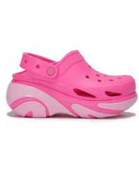 Crocs™ - Schoenen ,Roze ,Bubble Crush Muiltjes Voor Vrouwen - Lyst
