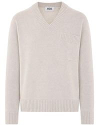Alpha Studio - Au-7212A V-Ausschnitt Strickpullover - Lyst