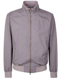 Barba Napoli - Jassen ,Bruin ,Wol Fox Bomber Jacket - Lyst