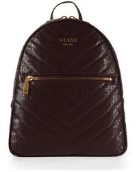 Guess - Zaino vikky con stampa logo all over - Lyst