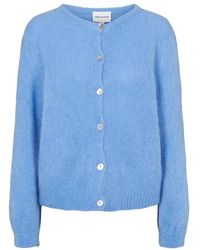 American Dreams - Weicher alpaka-cardigan himmelblau - Lyst