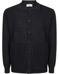Paolo Pecora - Truien & Vesten ,Zwart ,Katoen Perforated Cotton Cardigan - Lyst