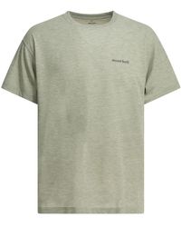 Montbell - Tops ,Grijs ,Polyester Wic.T One-Point Logo T-Shirt - Lyst