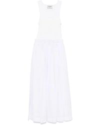 Iceberg - Weiße baumwollkleid zwei-in-eins design - Lyst