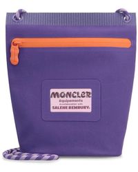 Moncler - Amoeba Clutch Met Stoffen Band En Metalen Hardware - Lyst