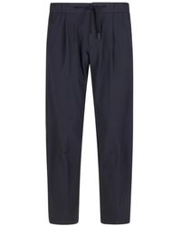 Herno - Broeken ,Blauw ,Blauwe Regular Fit Broek - Lyst
