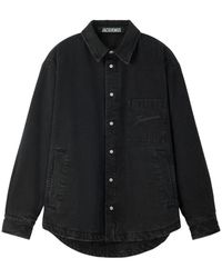 Jacquemus - Jassen ,Zwart ,Katoen La Chemise Boulanger Shirt - Lyst