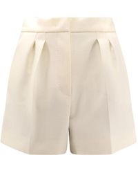 Max Mara - High-Waisted Weiße Shorts Mit Taschen - Lyst