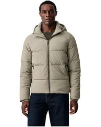 Guess - Jassen ,Groen ,Polyester Stretch Puffa Jacket - Lyst