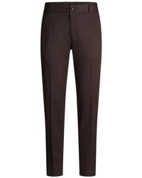 Joop! - Broeken ,Bruin ,Linnen River Linnenmix Pantalon - Lyst