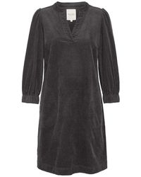 Part Two - Kleedjes ,Bruin ,Casual Jurk Met 3/4 Mouwen - Lyst
