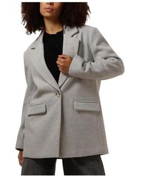 Notre-v - Jassen ,Grijs ,Elegante Lichtgrijze Jas Voor - Lyst