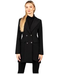 LA HAINE INSIDE US - Jassen ,Zwart ,Leer Elegante Double-Breasted Blazer - Lyst