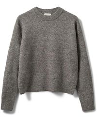 Sofie Schnoor - Truien & Vesten ,Grijs ,Leer Rondgebreide Kleding - Lyst
