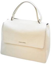 Orciani - Borsa a tracolla in pelle bianca ss24 - Lyst