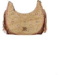 Ermanno Scervino - Gepolsterte Fransen Nieten Schultertasche - Lyst