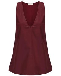 Ruohan - Tops ,Rood ,Katoen Tanktop - Lyst