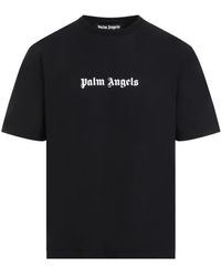 Palm Angels - Logo-Print Rundhals T-Shirt Upgrade - Lyst