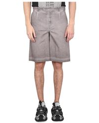 Dolce & Gabbana - Korte Broeken ,Grijs ,Pantalone - Lyst