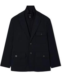 Armani - Jassen ,Zwart ,Polyester Blazer - Lyst