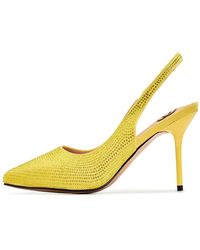 CESARE GASPARI - Hohe absatzpumps harper - gelb - Lyst
