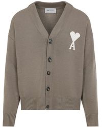 Ami Paris - Truien & Vesten ,Katoen Ami De Coeur Cardigan - Lyst