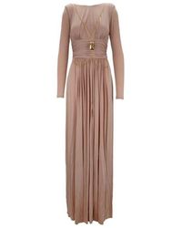 Elisabetta Franchi - Langarm bootshalskleid - Lyst