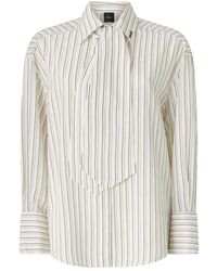Pinko - Overhemden ,Wit ,Colchico Camicia Tinto Filo - Lyst