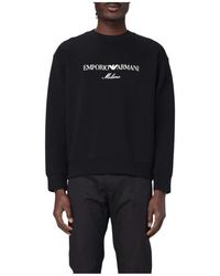 Emporio Armani - Milano Grüner Sweatshirt Stilvoll Casual Luxus - Lyst