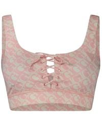 Guess - Rosa top mit breiten trägern - Lyst