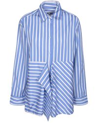 JW Anderson - Uitlopende Blouse Met Cut-Out Details - Lyst