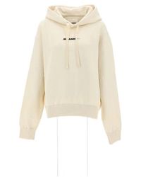 Jil Sander - Gedrukte Logo Hoodie - Lyst