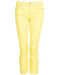 Liu Jo - Jeans bottom up aderenti con strisce lucide - Lyst
