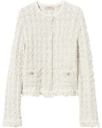 Twinset - Witte Elegante Buitenkleding Jas - Lyst